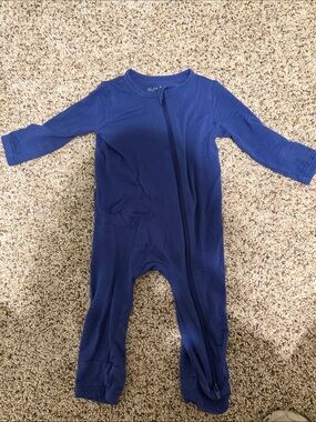 Kyte Navy Blue Zippered Footie